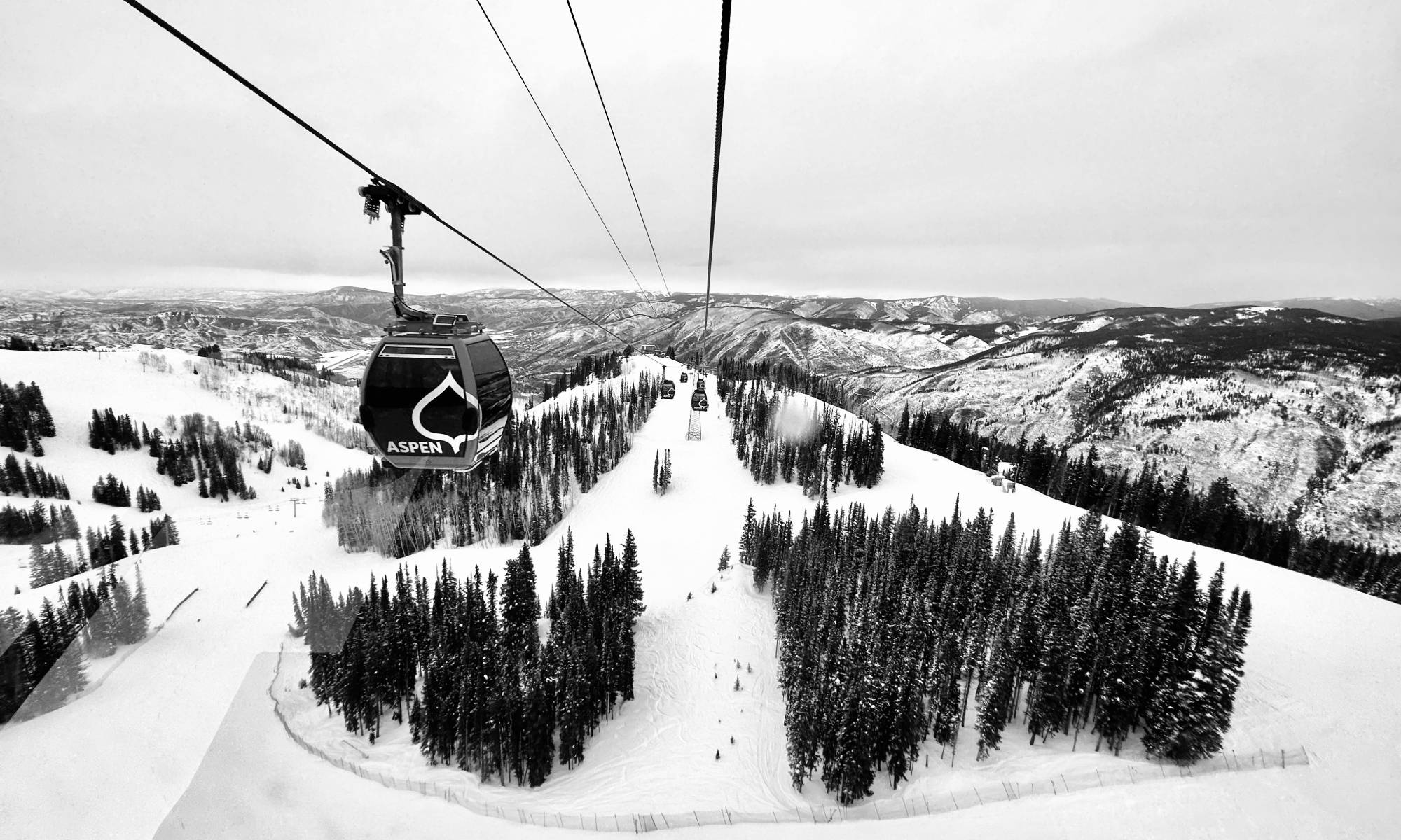 Aspen Gondola in the winter